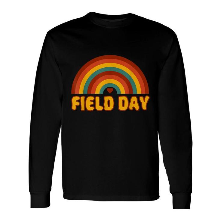Field Day Orange Field Day Games Adults Teachers Long Sleeve T-Shirt