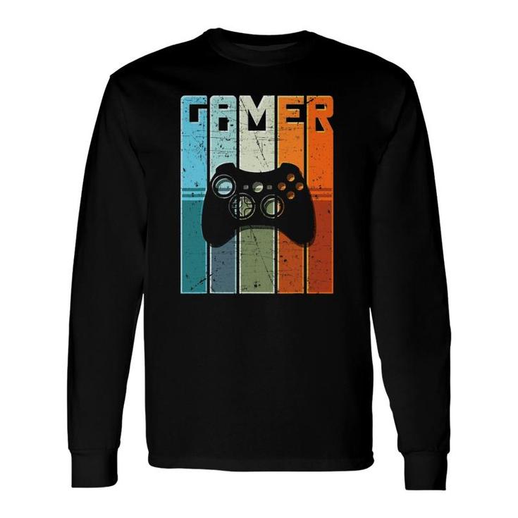 Gamer Retro Video Game Lovers Vintage Gamers Gaming Long Sleeve T-Shirt