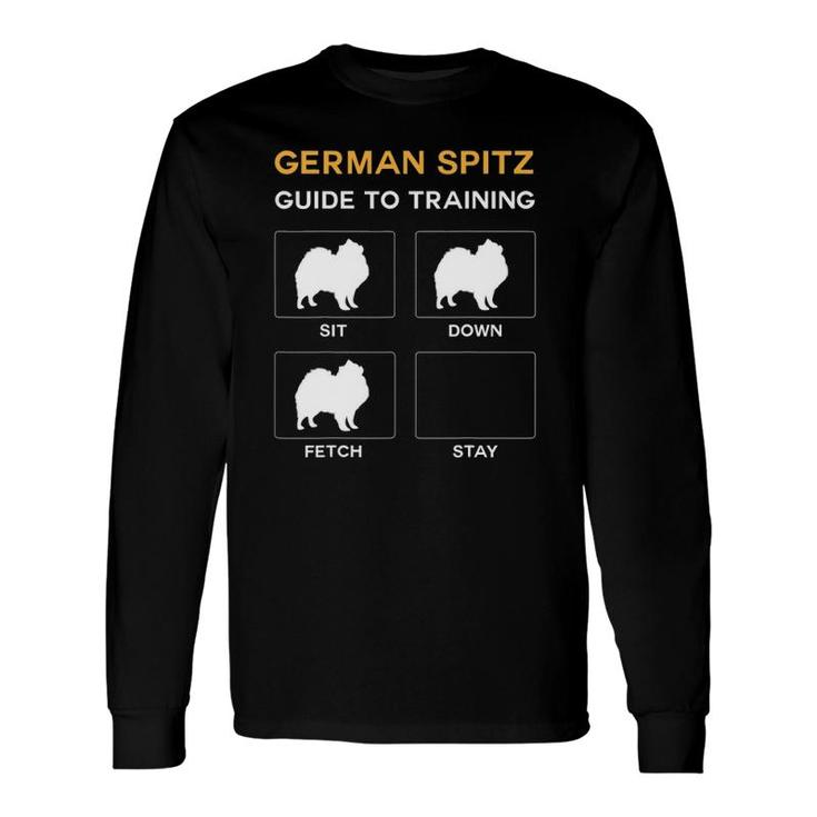 German Spitz Guide To Training Dog Obedience Dog Commands Long Sleeve T-Shirt