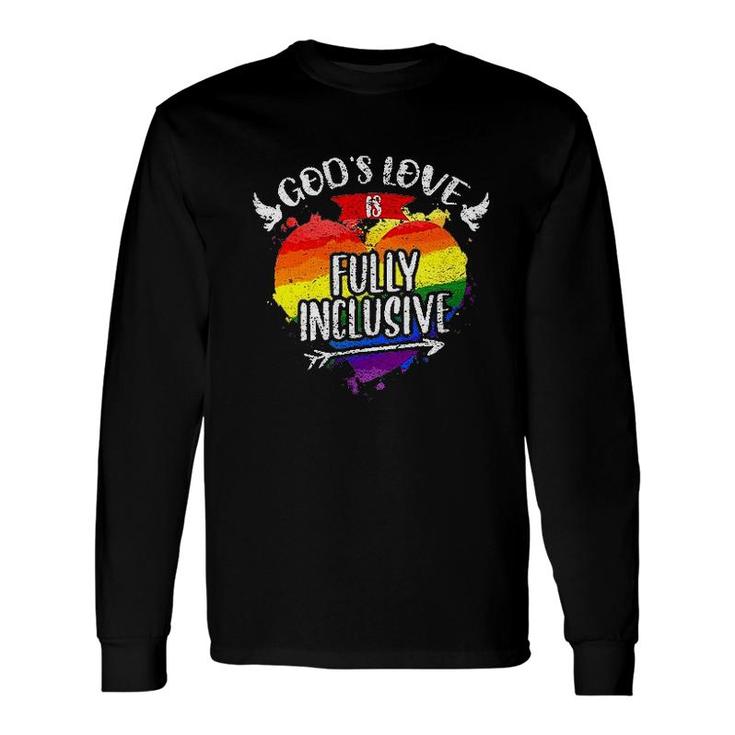 Gods Love Is Fully Inclusive LGBT Month Long Sleeve T-Shirt