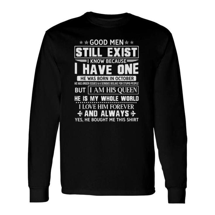 Good Exist Born In October Wife Valentines Day Long Sleeve T-Shirt T-Shirt
