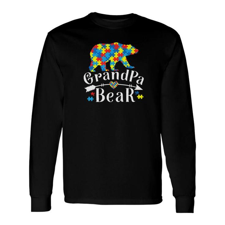 Grandpa Bear Autism Awareness Autism Daddaddy Tee Long Sleeve T-Shirt