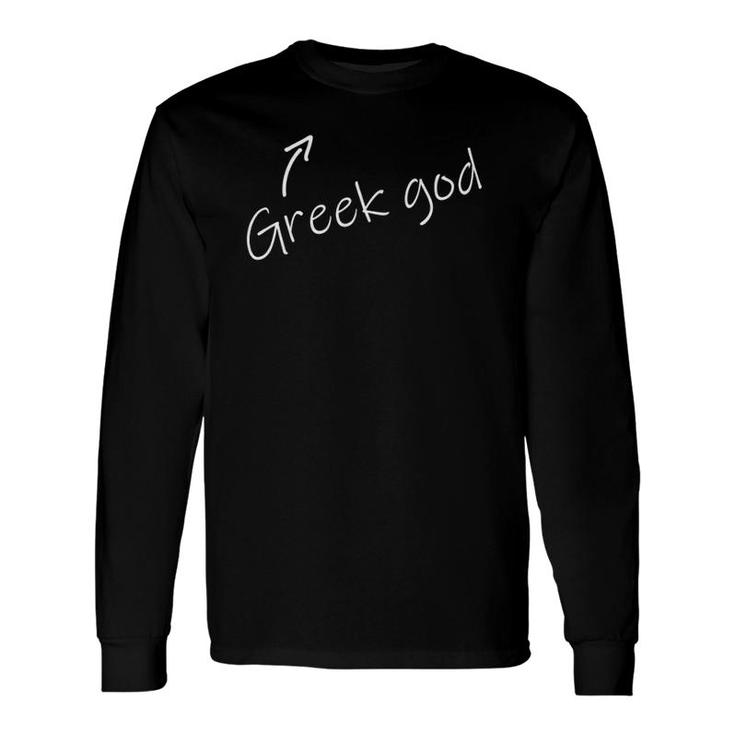 Greek God Halloween Costume Adult Humorparty Long Sleeve T-Shirt