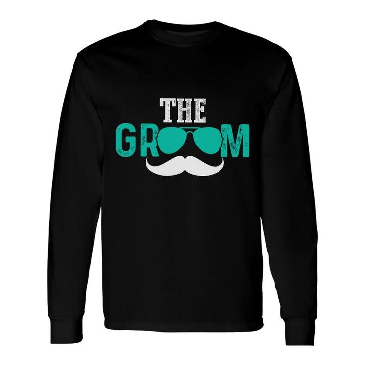 The Groom Bachelor Party White Blue Great Long Sleeve T-Shirt