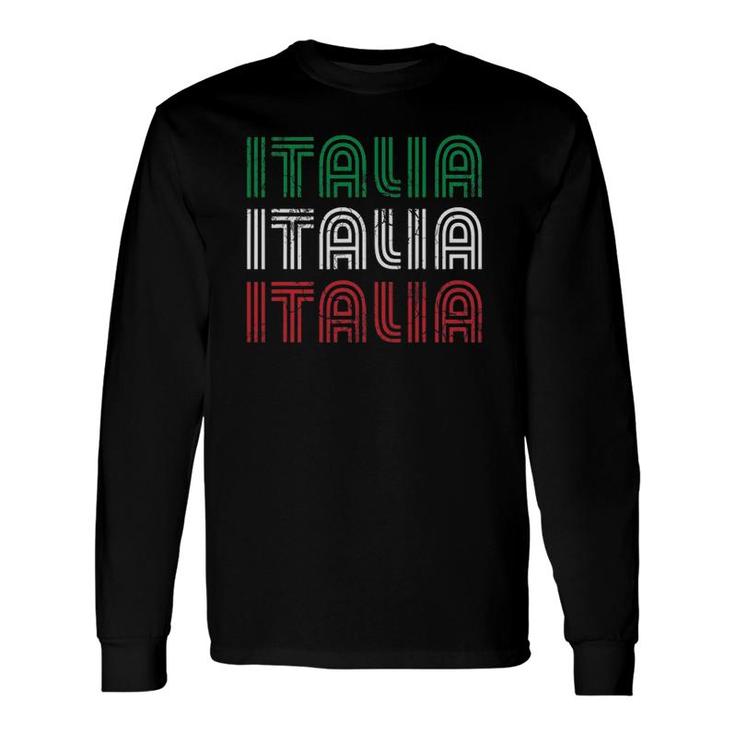 Italia Flag Italian Italy Italia Long Sleeve T-Shirt T-Shirt