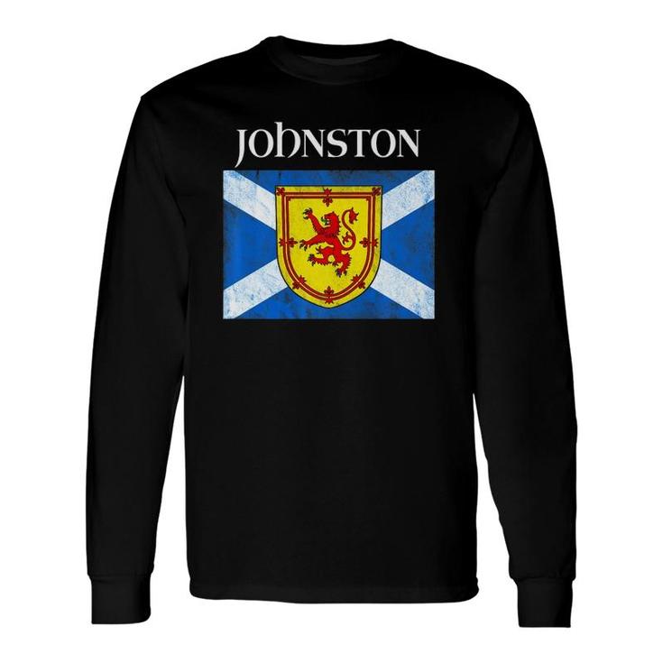 Johnston Clan Scottish Name Scotland Flag Long Sleeve T-Shirt T-Shirt