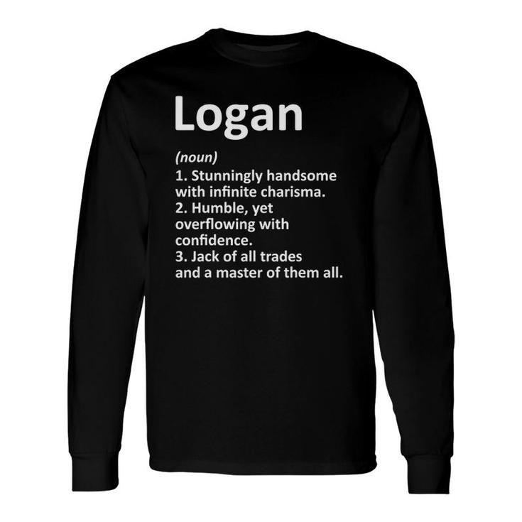 Logan Definition Personalized Name Idea Long Sleeve T-Shirt T-Shirt