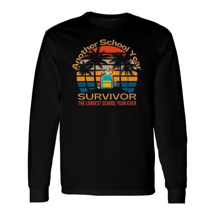 Longest School Year Ever Survivor Student Teacher 2021 Ver2 Long Sleeve T-Shirt