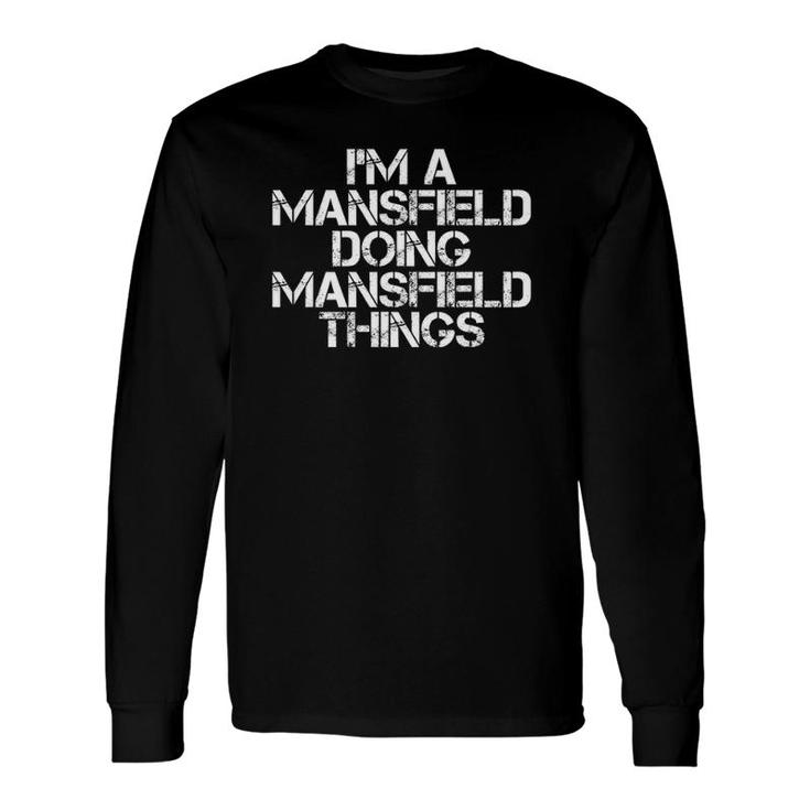 Mansfield Surname Tree Birthday Reunion Long Sleeve T-Shirt