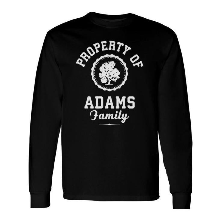 Matching Adams Last Name For Camping And Road Trips Long Sleeve T-Shirt