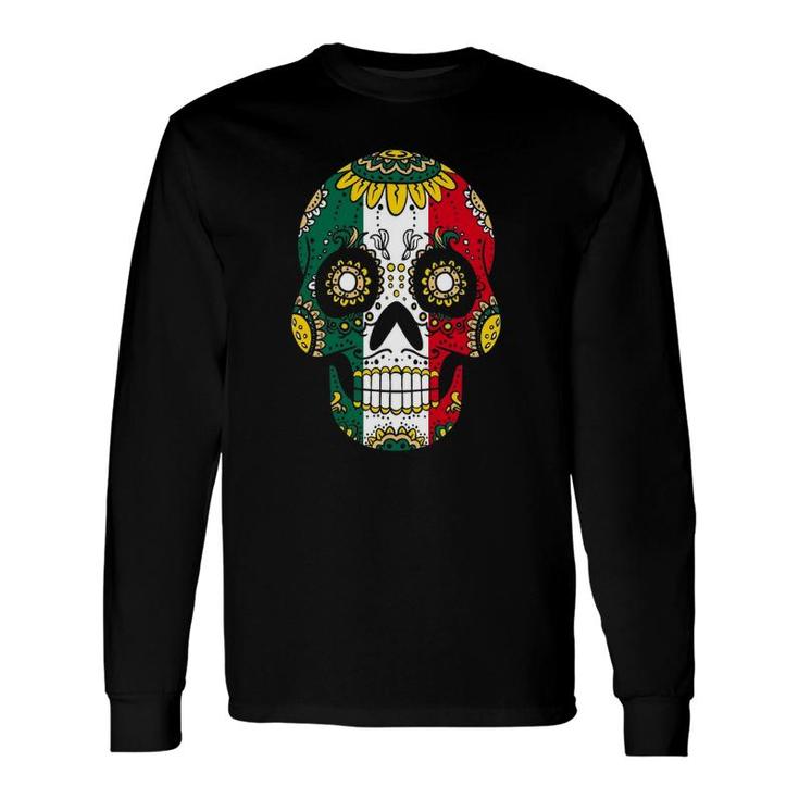 Mexician Dia De Los Muertos Sugar Skull Day Of Dead Long Sleeve T-Shirt T-Shirt