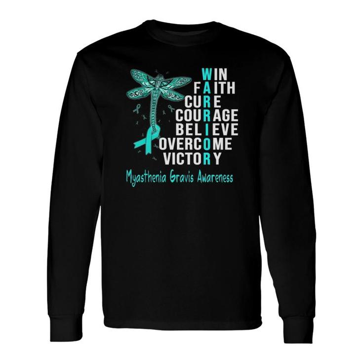 Myasthenia Gravis Warrior Myasthenia Gravis Awareness Long Sleeve T-Shirt