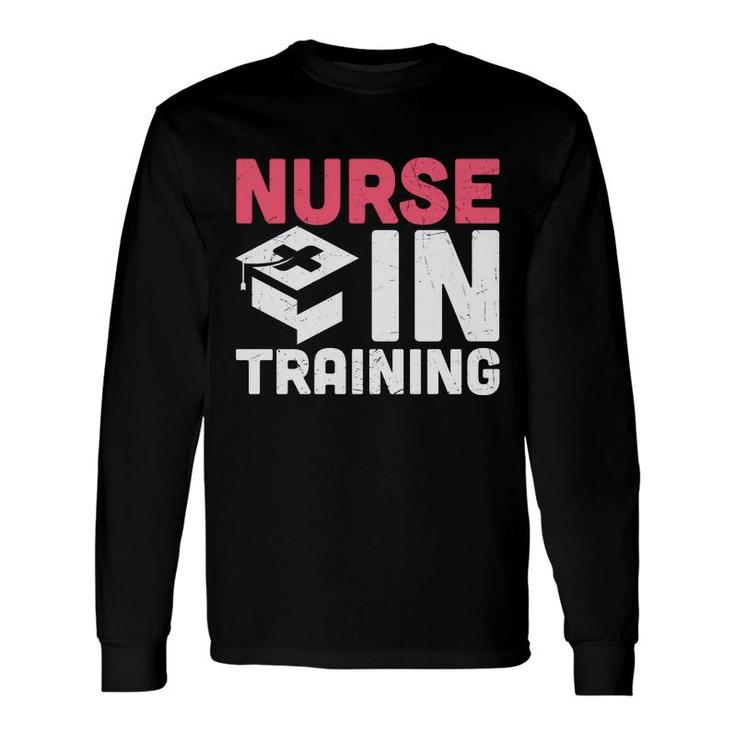 Nurse In Training Pink And White Great Graphic New 2022 Long Sleeve T-Shirt