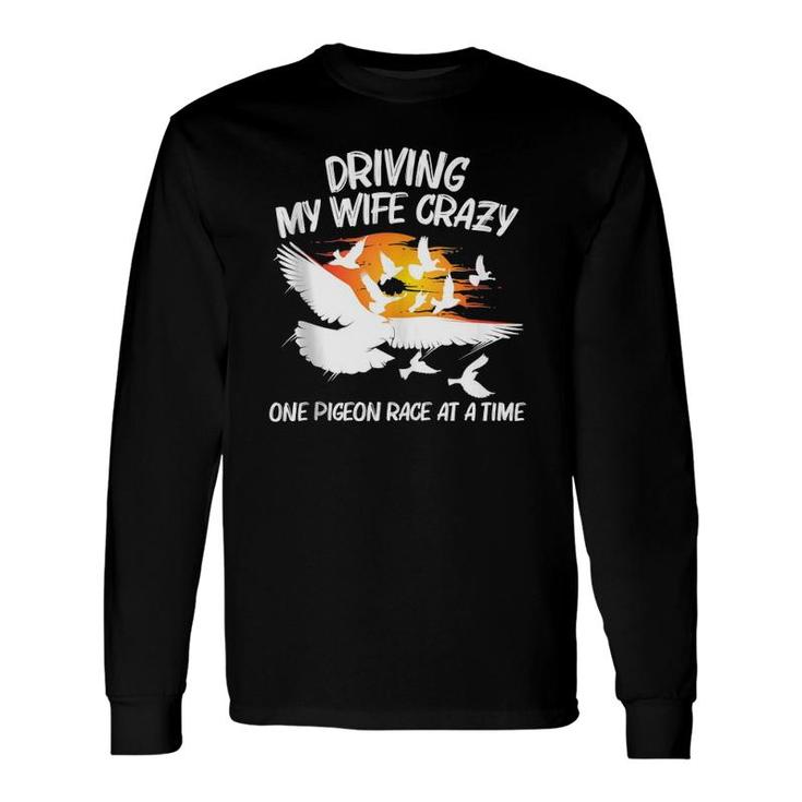 Pigeon Racing Grandpa Homing Pigeon Bird Lovers Long Sleeve T-Shirt