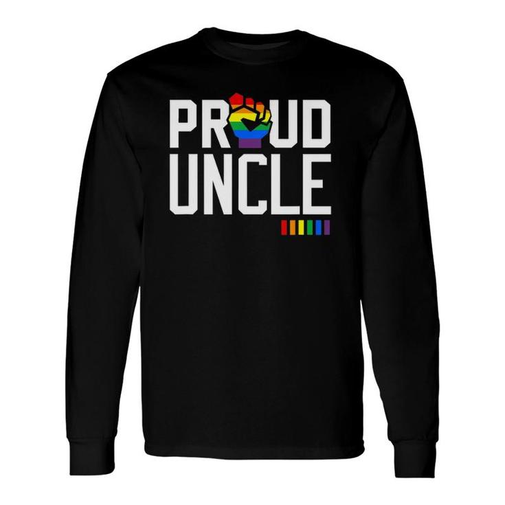 Proud Uncle Gay Pride Month Lgbtq Long Sleeve T-Shirt