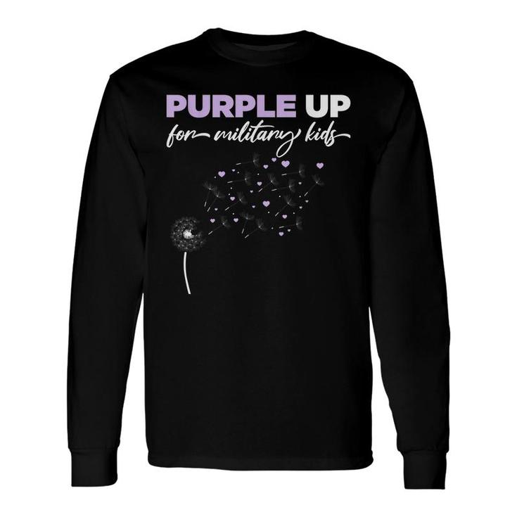 Purple Up For Military Kids-Month Of The Military Child Long Sleeve T-Shirt