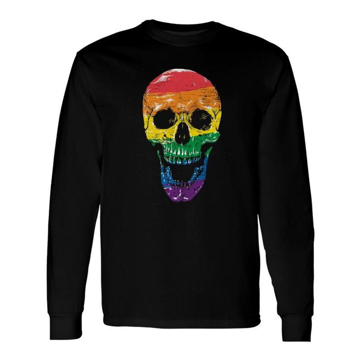 Gay Pride Rainbow Flag Skull T Shirt Gay Pride Rainbow Flag Skull T Shirt