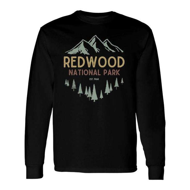 Redwood National Park Est 1968 Redwood Vintage National Park Long Sleeve T-Shirt