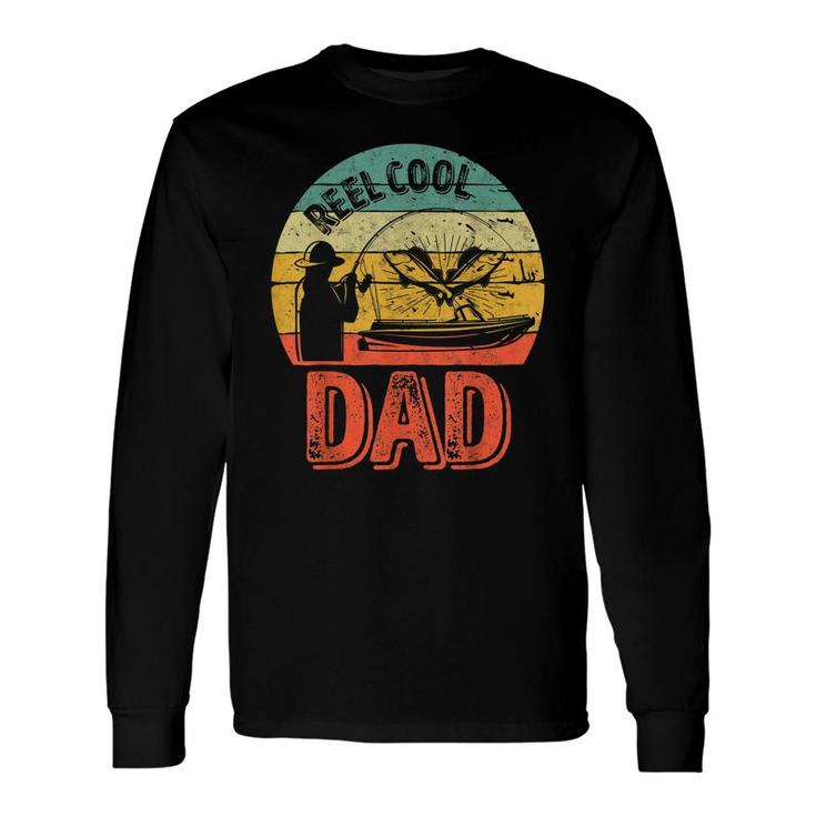 Reel Cool Dad Fisherman Christmas Long Sleeve T-Shirt