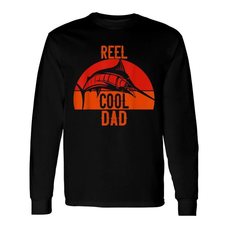 Reel Cool Dad Fishing Swordfish Vintage Fisher Fisherman Long Sleeve T-Shirt