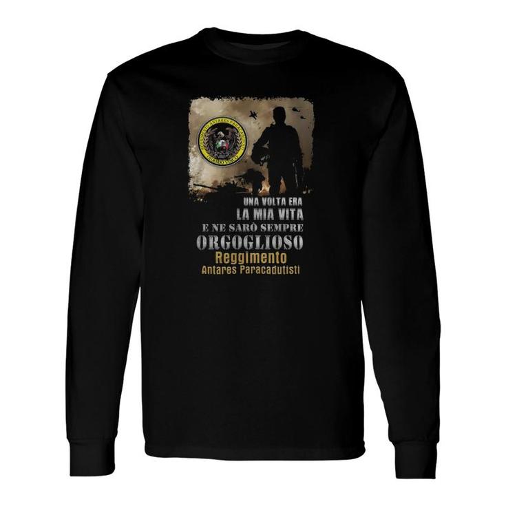 Reggimento Antares Paracadutisti Italian Army Long Sleeve T-Shirt T-Shirt