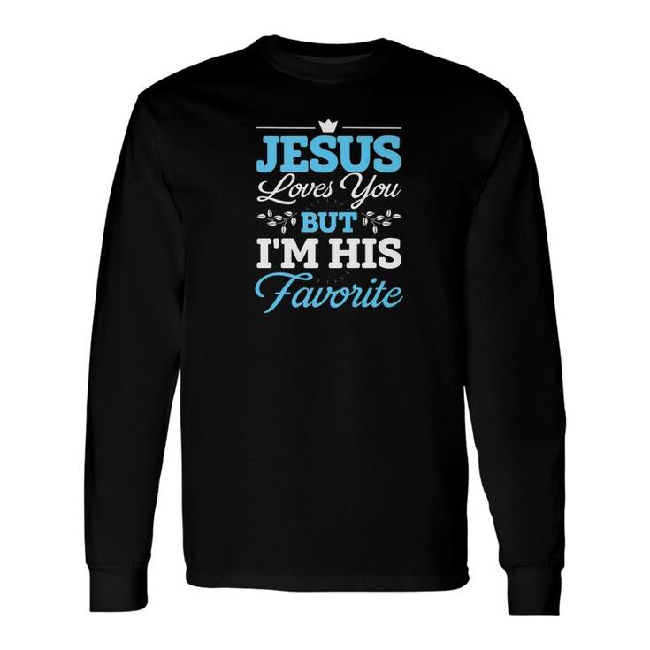 Religious Christian Jesus Loves Christmas Gif Long Sleeve T-Shirt