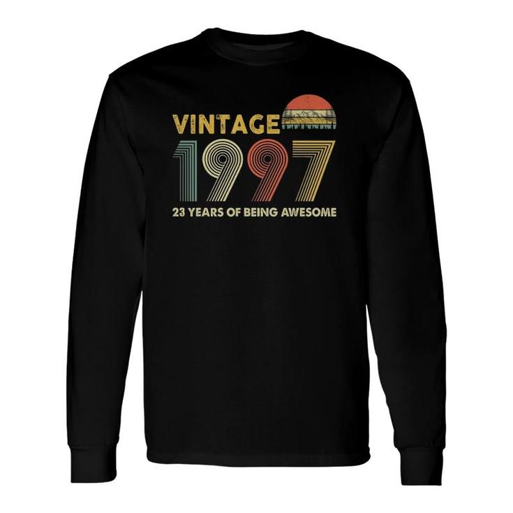 Retro Vintage 1997 22Nd Birthday 22 Years Old Long Sleeve T-Shirt