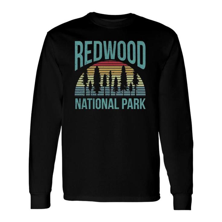 Retro Vintage National Park Redwood National Park Long Sleeve T-Shirt