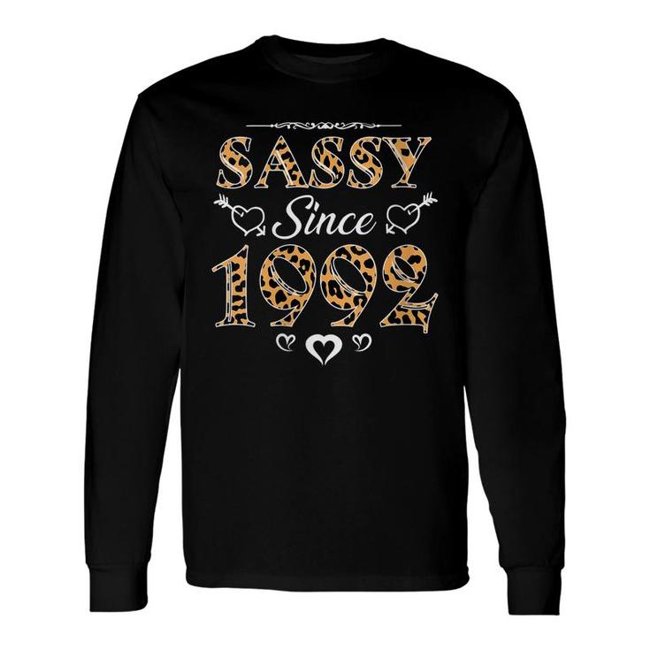 Sassy Since 1992 Leopard Girls Birthday Long Sleeve T-Shirt
