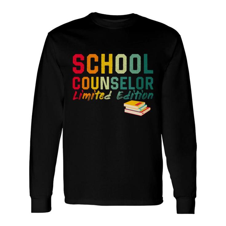 School Counselor Job Title Profession Worker Long Sleeve T-Shirt