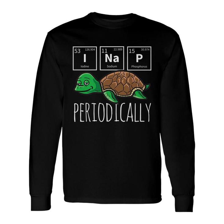 Science I Nap Periodic Table Meme Meh Sea Turtle Long Sleeve T-Shirt