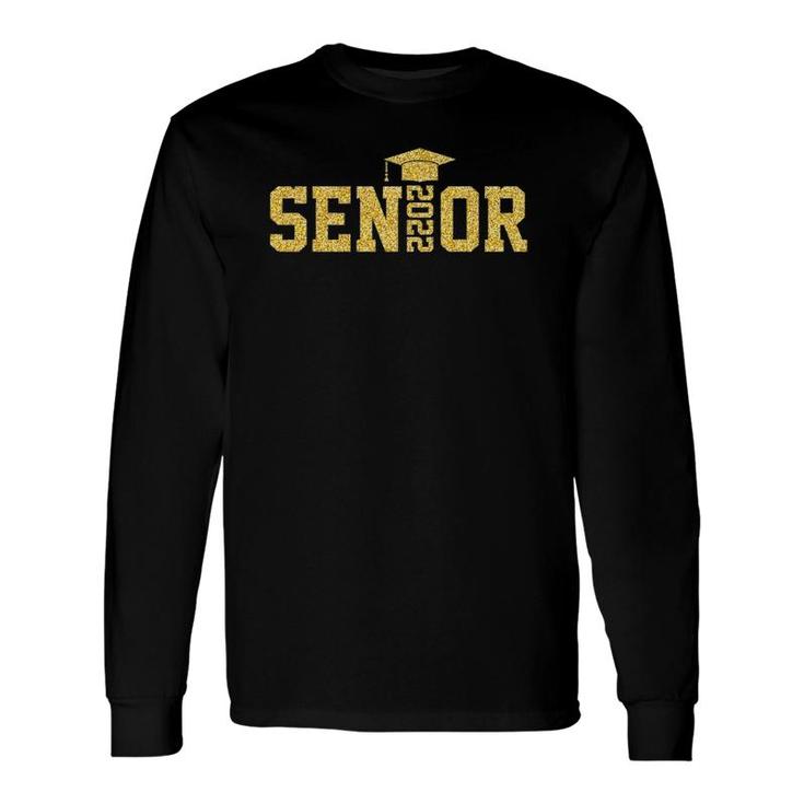 Seniors 2022 Last Day Of School Gold Graduation Cap Long Sleeve T-Shirt T-Shirt