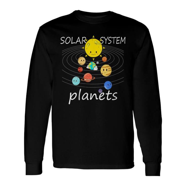 Solar System Planet Outer Space Scientist Birthday Long Sleeve T-Shirt