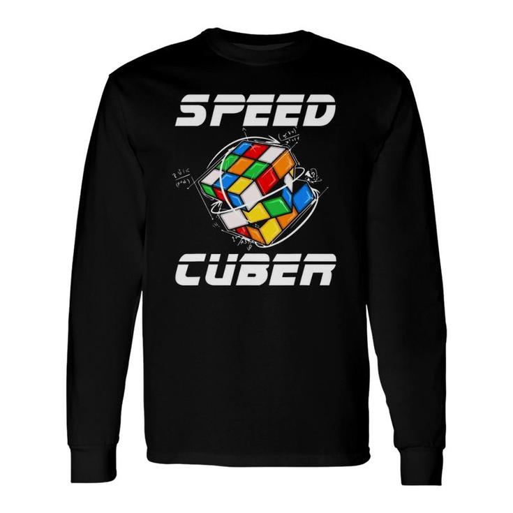 Speed Cuber Hobby 80S Vintage Toy Puzzle Long Sleeve T-Shirt T-Shirt