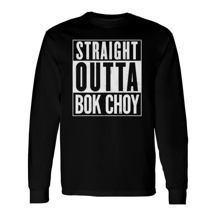 Straight Outta Bok Choy Vintage Distressed Long Sleeve T-Shirt