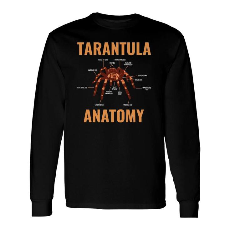 Tarantula Spider Anatomy Spider Arachnid Structure Long Sleeve T-Shirt T-Shirt