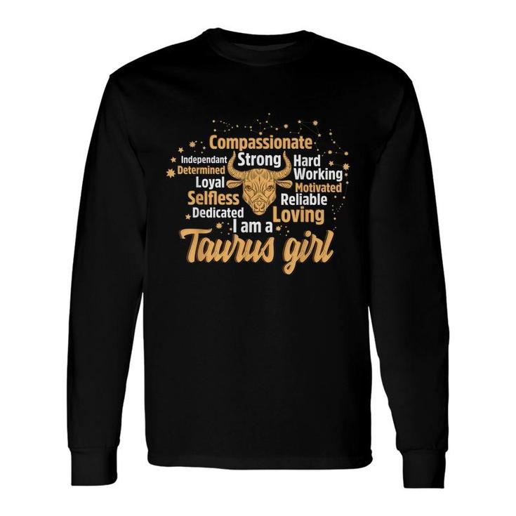 As A Taurus Girl Birthday Astrology Zodiac Sign Women Taurus Long Sleeve T-Shirt