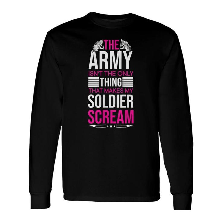 Us Army Soldier Husband Wife Veterans Day Military Long Sleeve T-Shirt