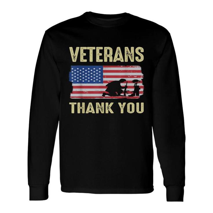 Usa Memorial Day Military Veterans Day 2021 We Thank You Long Sleeve T-Shirt