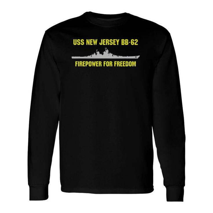 Uss New Jersey Bb-62 Ver2 Long Sleeve T-Shirt
