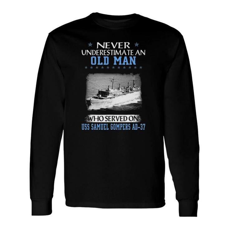 Uss Samuel Gompers Ad-37 Veterans Day Father Day Long Sleeve T-Shirt T-Shirt