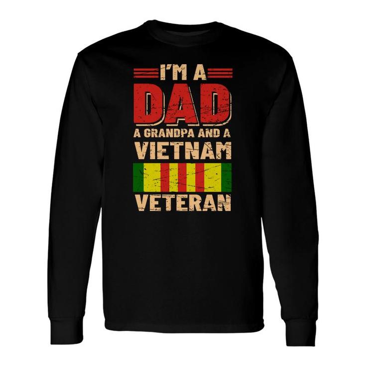 Veteran 2022 Dad Grandpa Vietnam Veteran Vintage Long Sleeve T-Shirt