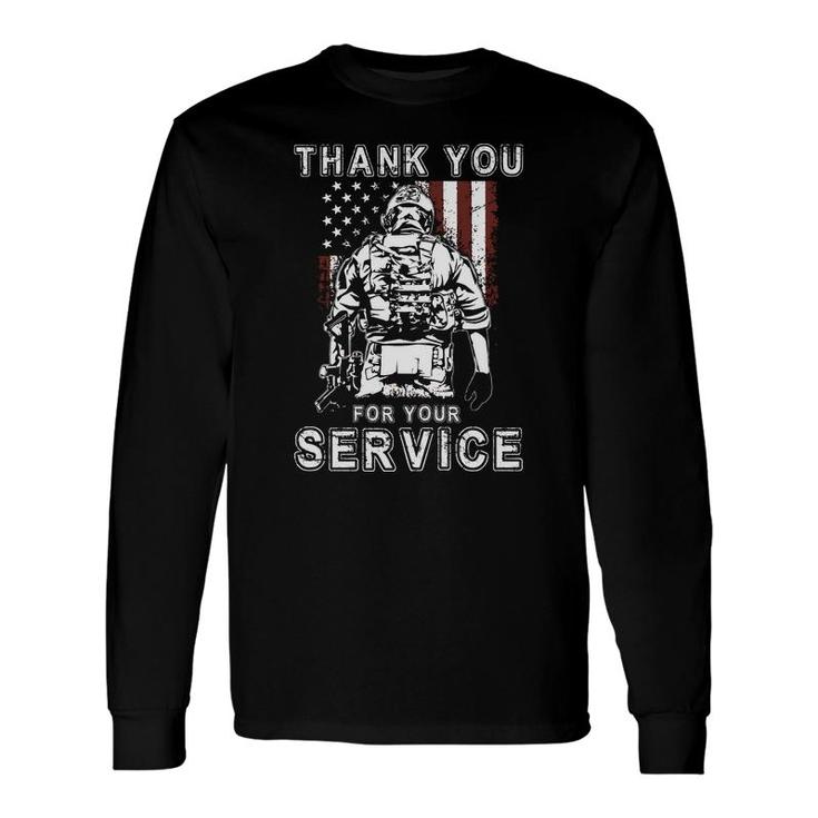 Veteran 2022 Veteran Day Thank You For Your Service Long Sleeve T-Shirt