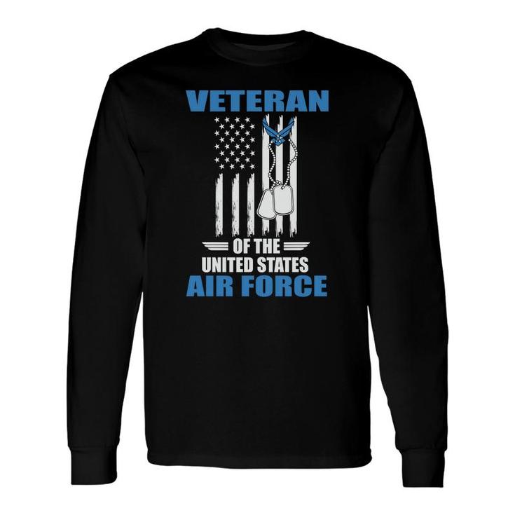 Veteran 2022 Of The Us Air Force Blue Graphic Long Sleeve T-Shirt