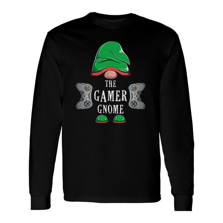 Video Gamer Gnome Christmas Matching Group Costume Long Sleeve T-Shirt