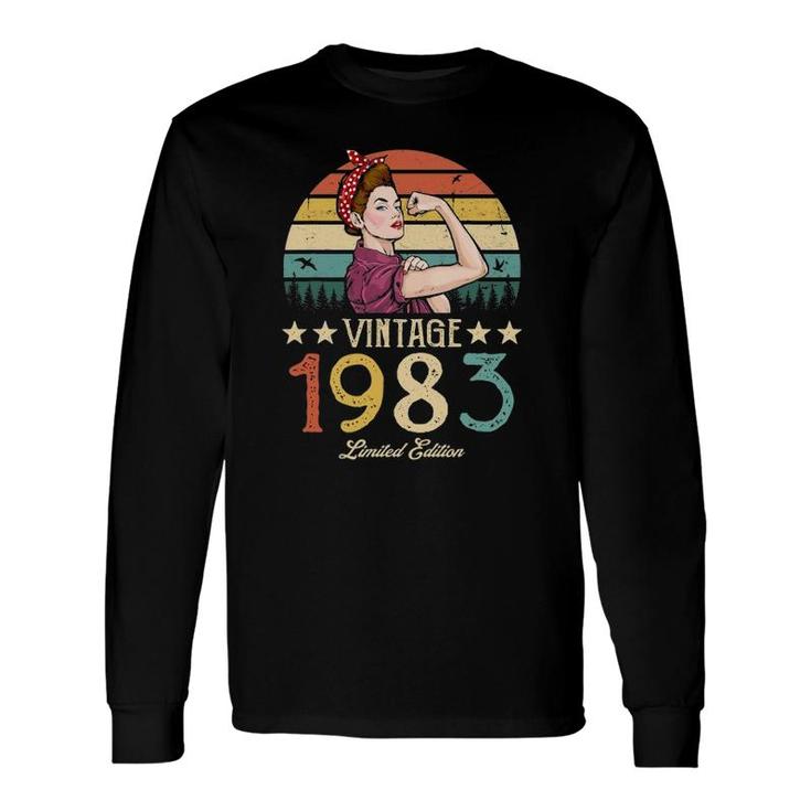 Vintage 1983 Limited Edition 1983 39Th Birthday 39 Years Old Long Sleeve T-Shirt
