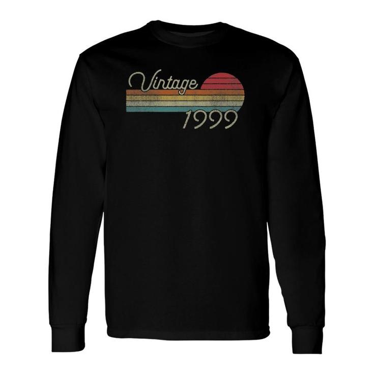 Vintage 1999 22Nd Birthday For 22 Years Old Long Sleeve T-Shirt