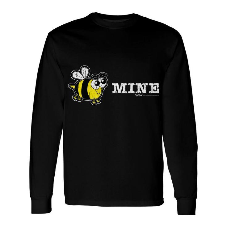 Vintage Bee Mine Valentines Day Novelty Long Sleeve T-Shirt