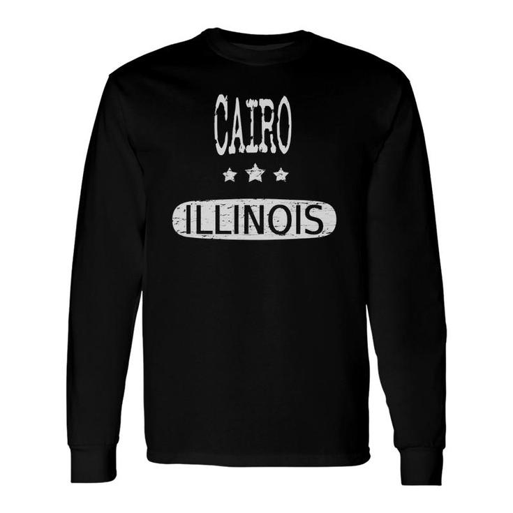 Vintage Cairo Illinois Proud American Long Sleeve T-Shirt