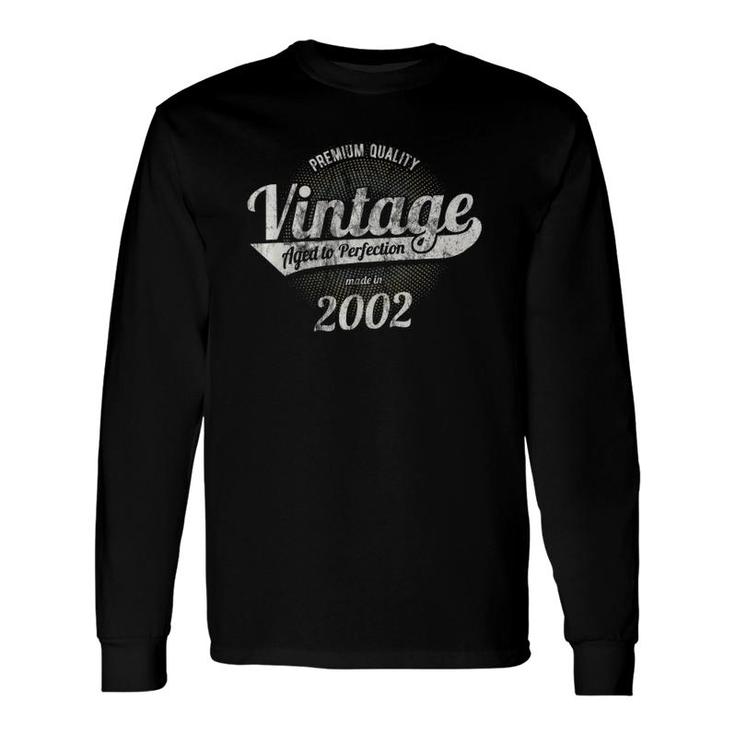 Vintage Est 2002 Classic 19 Years Old 19Th Birthday Long Sleeve T-Shirt